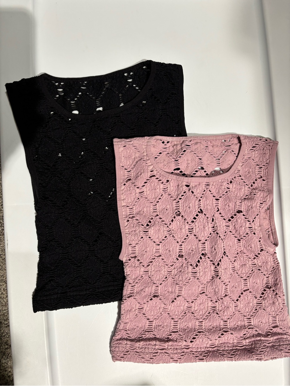 FP Movement by Free People Open-Knit Sleeveless Crop Tops